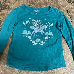 OshKosh B’Gosh Teal colored 5T kids unicorn T-shirt